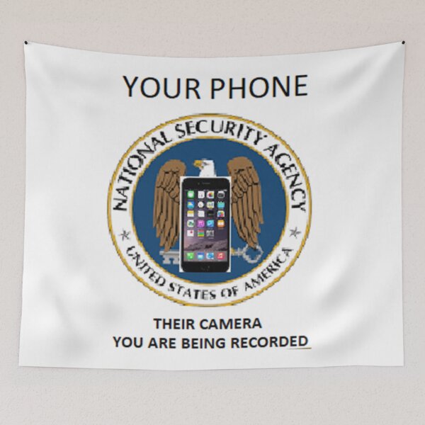 Item preview, NSA Camera warning for cel phone designed and sold by AK Designs LLC of New Hampshire.