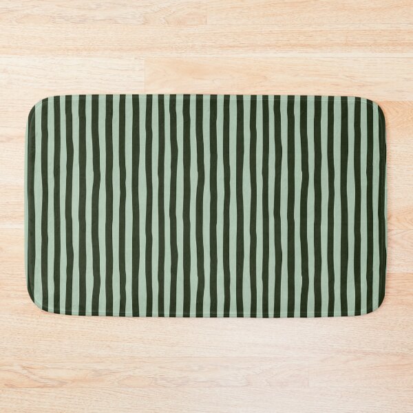 Item preview, Light Green & Dark Green Wonky Stripes designed and sold by KSimpson838.