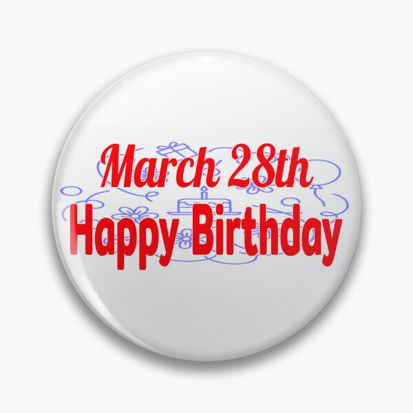 Item preview, March 28th, Happy birthday  designed and sold by Sujinthaiart.