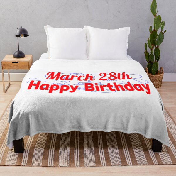 Item preview, March 28th, Happy birthday designed and sold by Sujinthaiart.