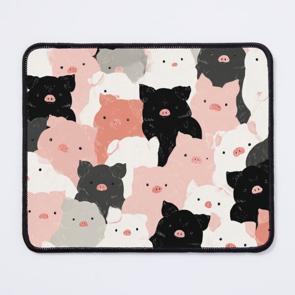 Item preview, Piglet Crowd Pattern: Pop Art Minimalist Pig Repeat Design designed and sold by casualnature.