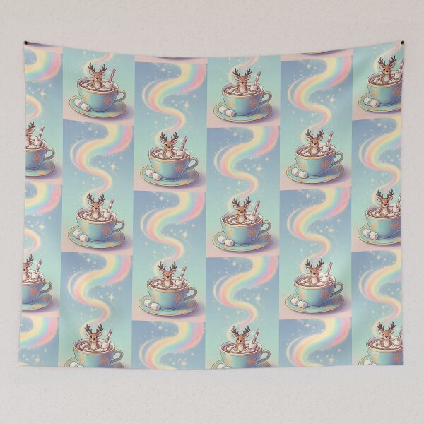 Item preview, Reindeer in Rainbow Hot Cocoa designed and sold by Itsheartshop.