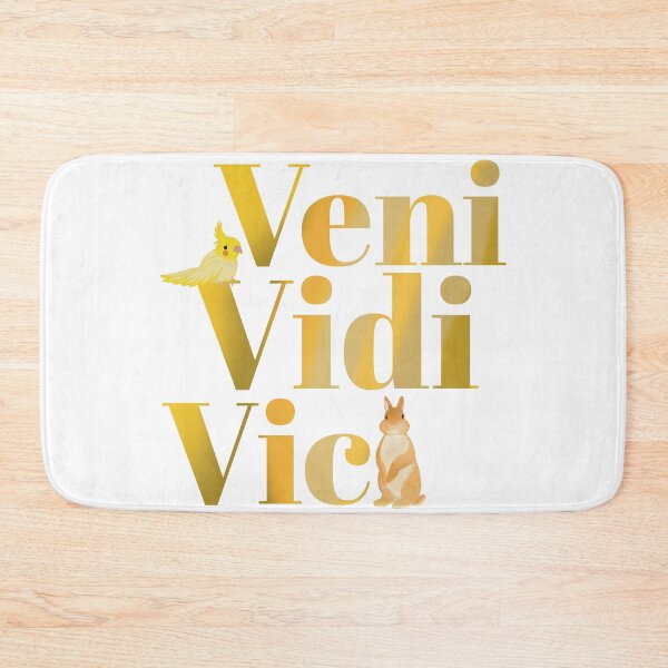 Item preview, Veni Vidi Vici with cockatiel and bunny designed and sold by tayaan.