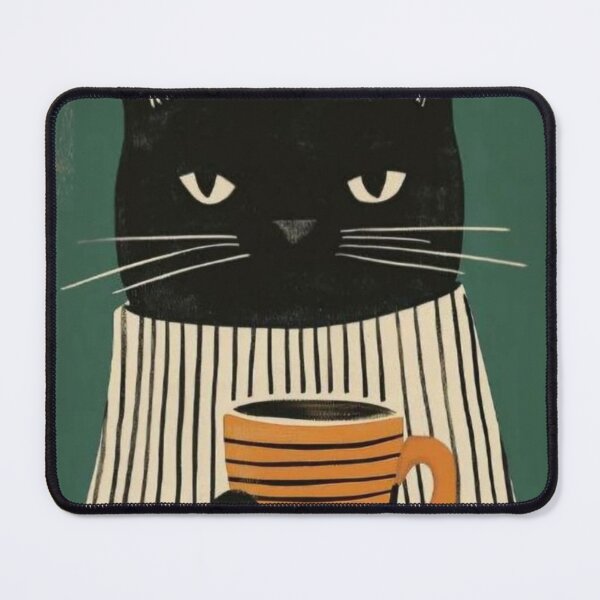 Item preview, Coffee Cat Wall Art designed and sold by GraphicMondaze.