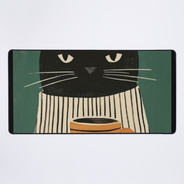 Item preview, Coffee Cat Wall Art designed and sold by GraphicMondaze.