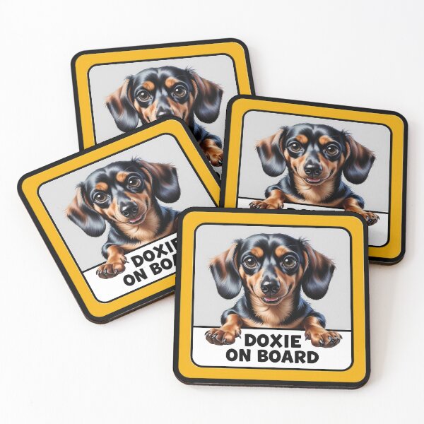 Item preview, Doxie On Board - Cute Dachshund Dog Car Sign designed and sold by SolaoLab.