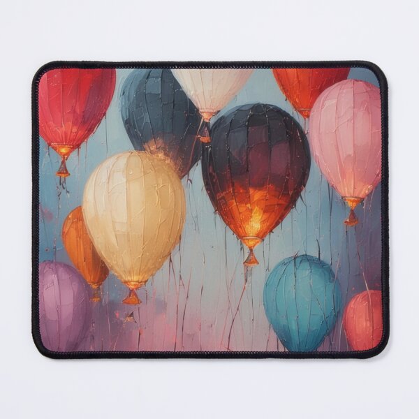 Item preview, Floating balloons against an abstract background designed and sold by Mianku | Für das Leben.
