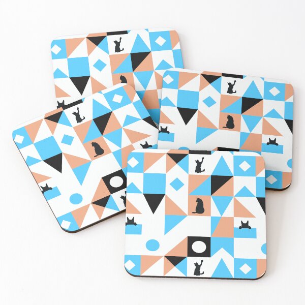 Item preview, Pattern cats blue designed and sold by ElenSolo.