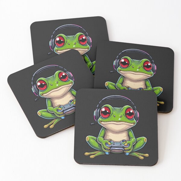 Item preview, Gamer Frog | RGB Cartoon Player designed and sold by ColorSplash123.
