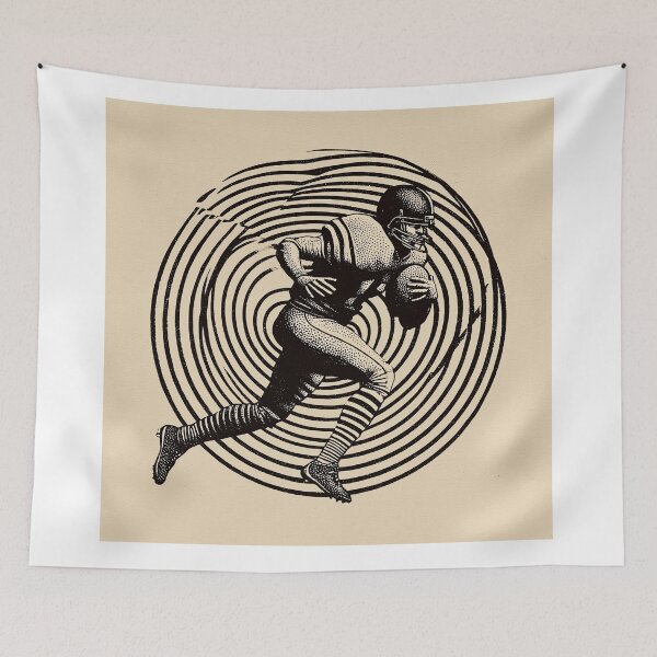 Item preview, Vintage Football Player in Motion designed and sold by lautir.