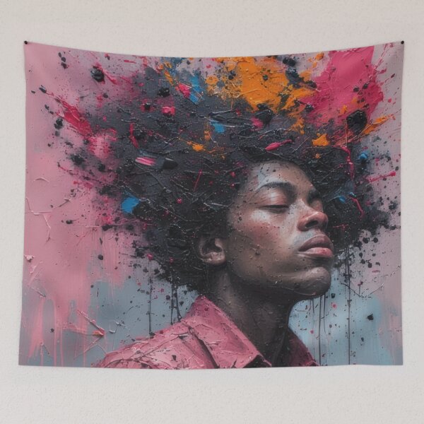 Item preview, Creative mind: Abstract explosion of color in thought designed and sold by Mianku | Für das Leben.