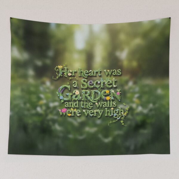 Item preview, Secret garden quote – poetic feminine melancholy art designed and sold by It's all about SHE.