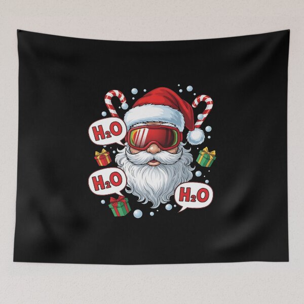Item preview, Santa Scuba Diving Equipment Funny Scuba Diver Christmas designed and sold by BakeryDozen.