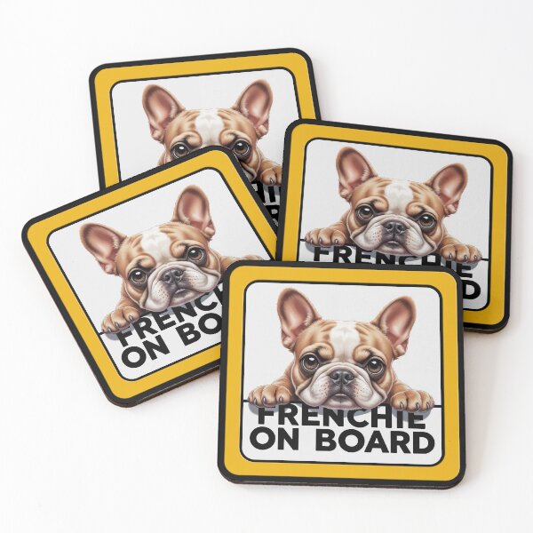 Item preview, Frenchie On Board - Cute French Bulldog Car Sign designed and sold by SolaoLab.