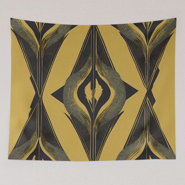 Item preview, Mysterious line-based pattern forming an artistic symbol. designed and sold by MissYouONLY.