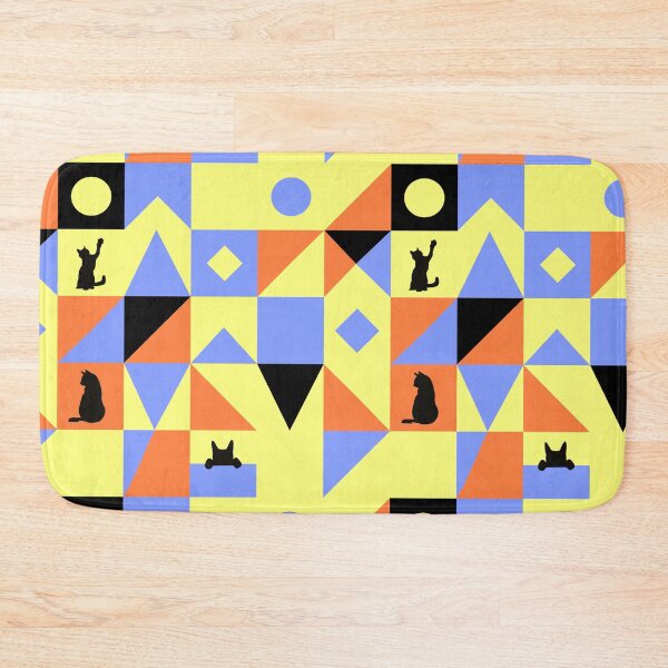 Item preview,  Cats pattern yellow designed and sold by ElenSolo.