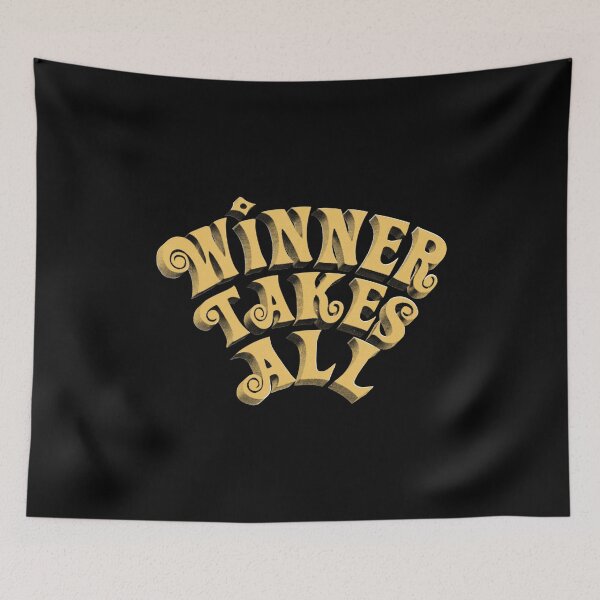 Item preview, Vintage Halftone Winner Takes All Typography designed and sold by trepiu.
