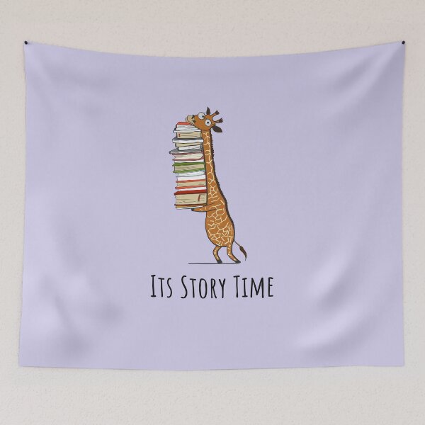 Item preview, Funny Giraffe Holding a Stack of Books - It's Story Time - Book Lover Gift, Phones Cases And Other Gift designed and sold by MemWear.