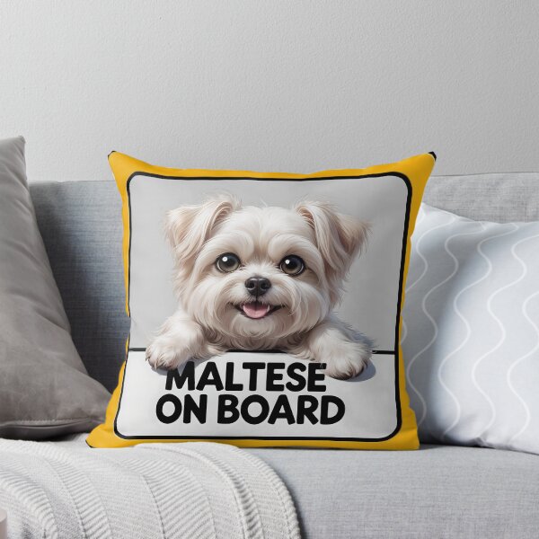Item preview, Maltese On Board - Cute Dog Car Sign designed and sold by SolaoLab.