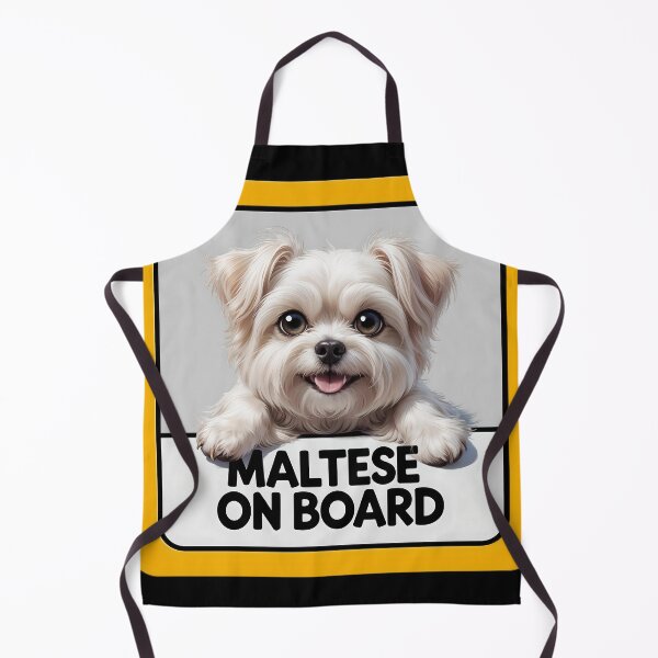 Item preview, Maltese On Board - Cute Dog Car Sign designed and sold by SolaoLab.