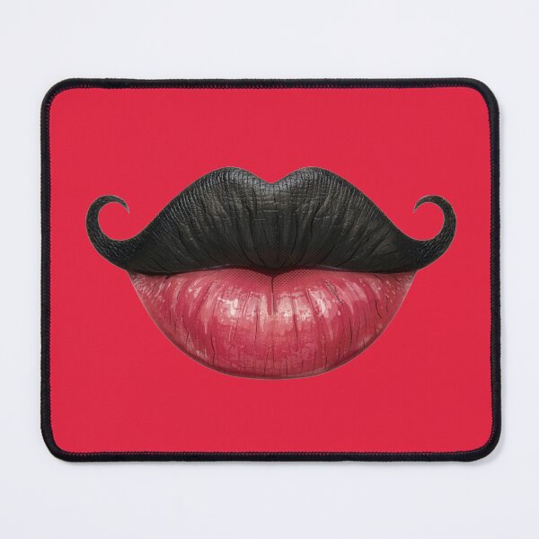 Item preview, Movember Kiss – black moustache lips designed and sold by It's all about SHE.
