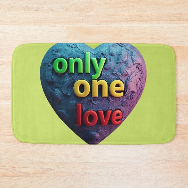 Item preview, Only One Love – Reggae Heart Design | Unity & Positive Vibes T-Shirt designed and sold by Oriam Vision - Gaia Essence.