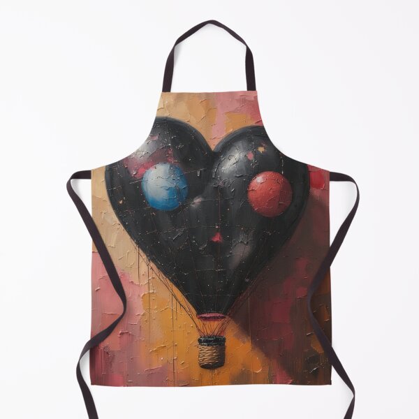 Item preview, Heart-shaped balloon in abstract oil painting designed and sold by Mianku | Für das Leben.