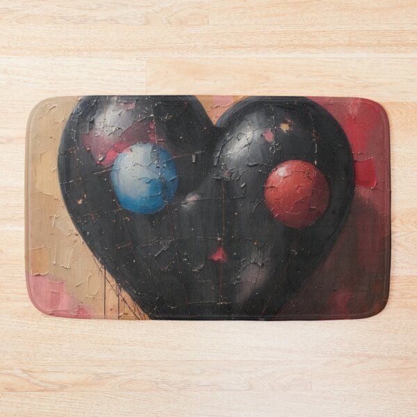 Item preview, Heart-shaped balloon in abstract oil painting designed and sold by Mianku | Für das Leben.
