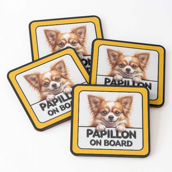 Item preview, Papillon On Board - Cute Dog Car Sign designed and sold by SolaoLab.