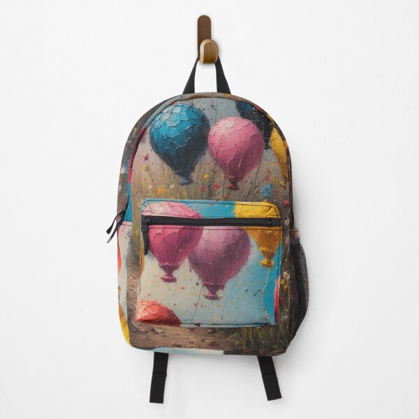 Item preview, Colorful balloons above a flower path designed and sold by Mianku | Für das Leben.
