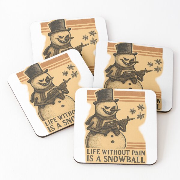 Item preview, Evil Snowman Shoots Snowflakes – Vintage Dark Humor Christmas Shirt designed and sold by GorinART.