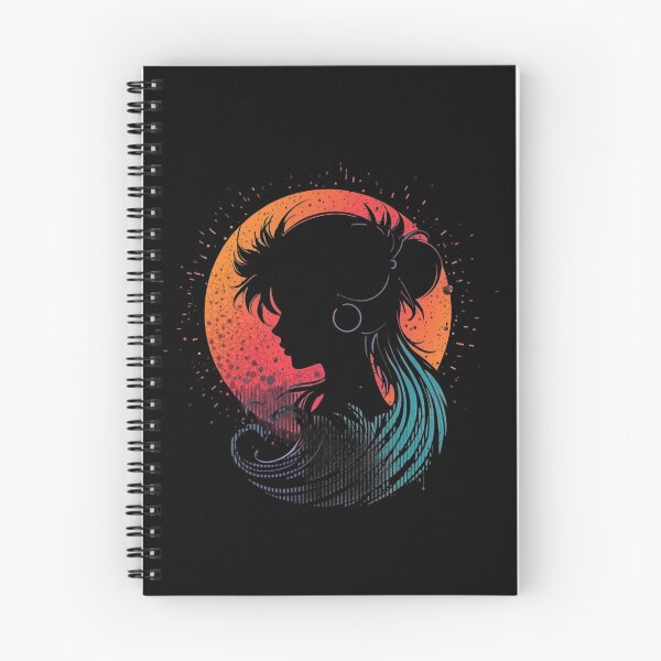 Item preview, Mystic Sunset Woman – Celestial Silhouette Artwork designed and sold by Nuve-ra.