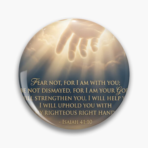 Item preview, Scripture Poster – Isaiah 41:10 Inspirational Wall Art designed and sold by AbstractAuraArt.