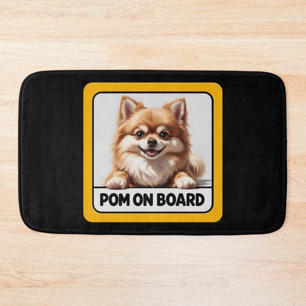 Item preview, Pom On Board - Cute Pomeranian Spitz Dog Car Sign designed and sold by SolaoLab.