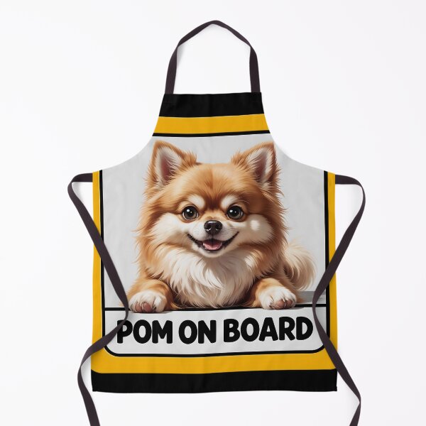 Item preview, Pom On Board - Cute Pomeranian Spitz Dog Car Sign designed and sold by SolaoLab.