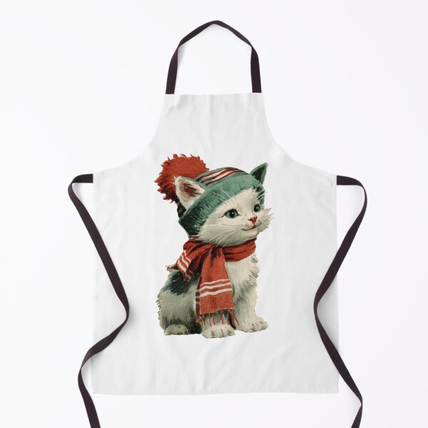 Item preview, Vintage festive kitten designed and sold by MendaciousMina.