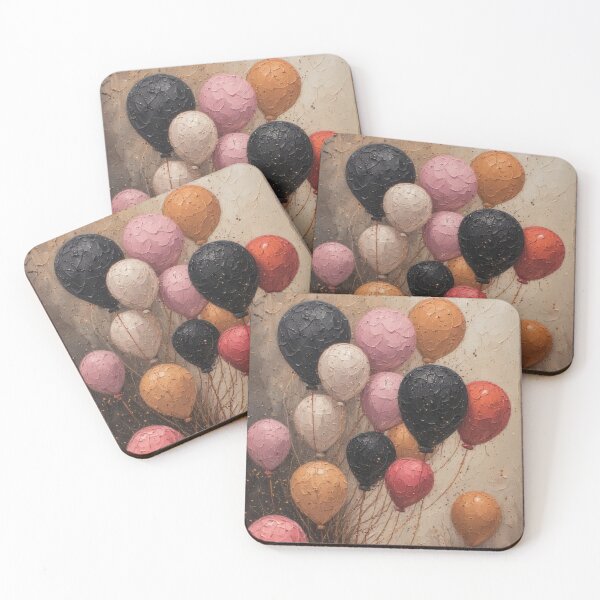 Item preview, Balloons in textured, colorful paintings designed and sold by Mianku | Für das Leben.