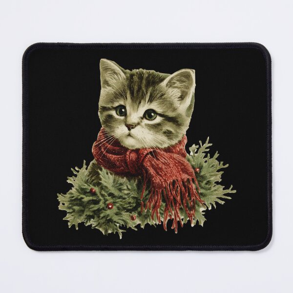 Item preview, Vintage festive kitten designed and sold by MendaciousMina.