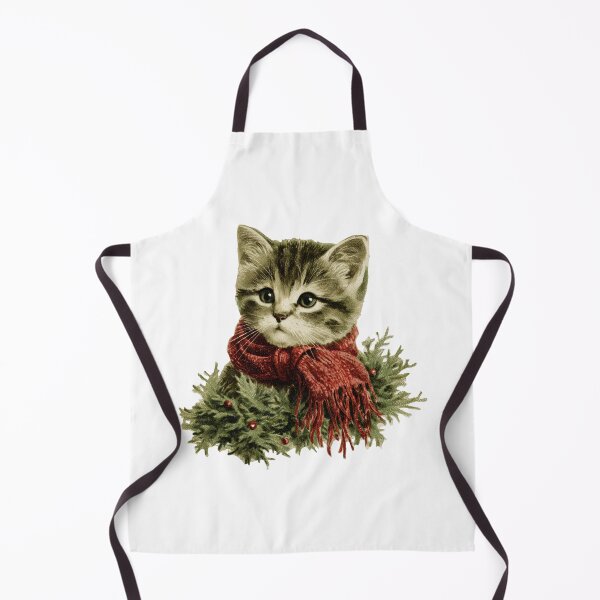 Item preview, Vintage festive kitten designed and sold by MendaciousMina.