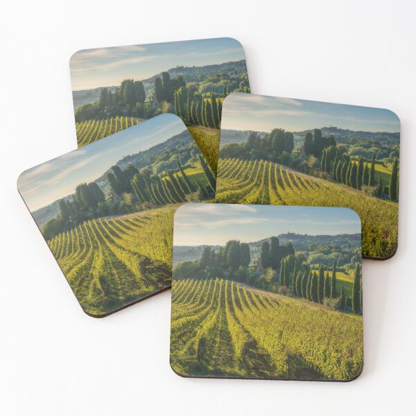 Item preview, Sunset Over Vineyards and Cypress Trees in Tuscan Maremma designed and sold by Stefano Orazzini.
