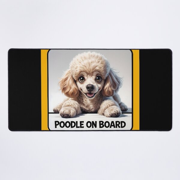 Item preview, Poodle On Board - Cute Dog Car Sign designed and sold by SolaoLab.