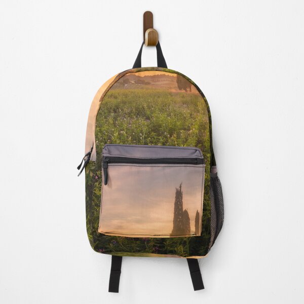 Item preview, Etruscan Coast Sunset. Fiery Sky Behind the Cypress Grove in Maremma designed and sold by Stefano Orazzini.