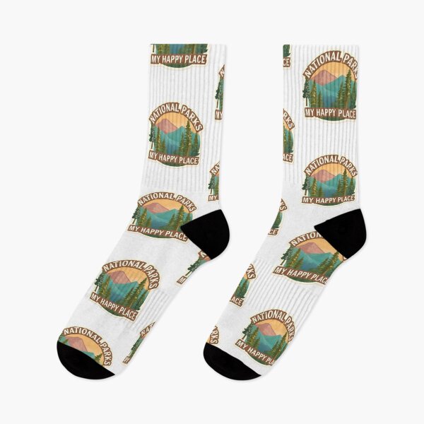 Item preview, National Parks My Happy Place Adventure Vintage Travel designed and sold by Retro-Anime9.