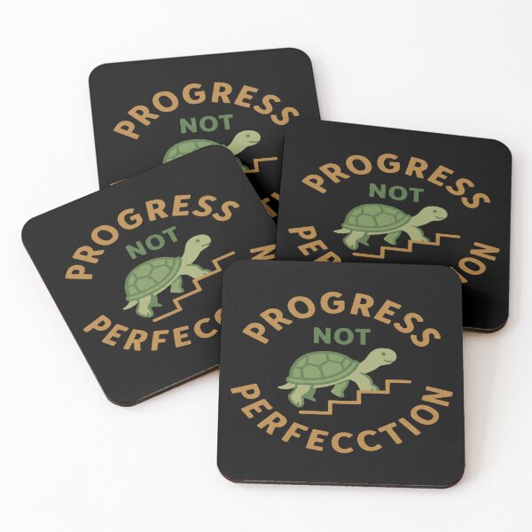Item preview, Progress Not Perfection – Cute Turtle Motivational Design designed and sold by GRYFFWEAR.