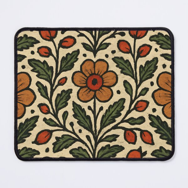 Item preview, Romanian Folk Floral Tapestry – Floral Sprig Pattern Wall Art designed and sold by Artsy-With.