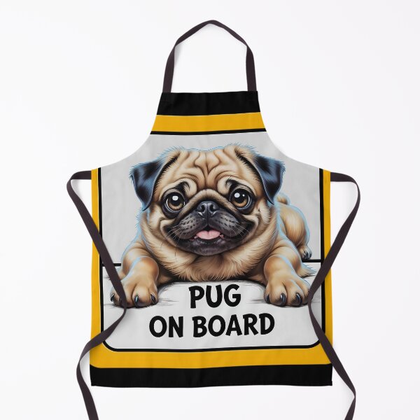 Item preview, Pug On Board - Cute Dog Car Sign designed and sold by SolaoLab.