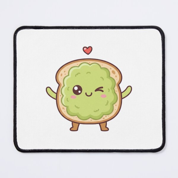 Item preview, Kawaii Avocado Toast Cute Brunch Food Millennial Foodie Love designed and sold by ArtByYunus.