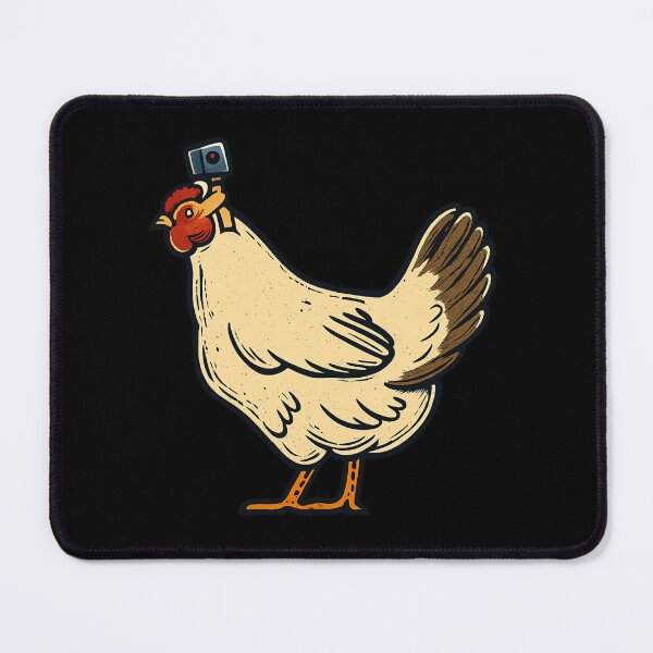 Item preview, Chicken With GoPro – Funny Farm Animal Illustration designed and sold by Yeaha.