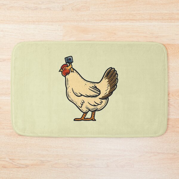 Item preview, Chicken With GoPro – Funny Farm Animal Illustration designed and sold by Yeaha.