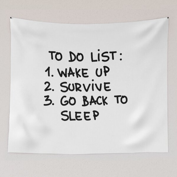 Artikelvorschau, To Do List Survive entworfen und verkauft von SynthStitch.